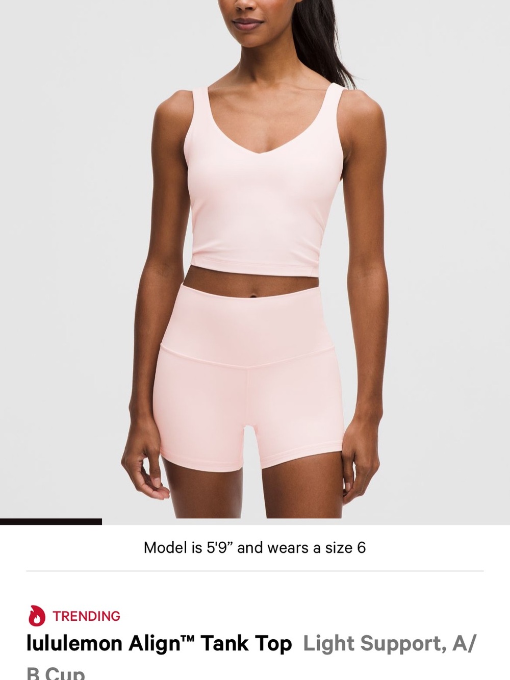 lululemon athletica Light Pink Align™ Tank Top